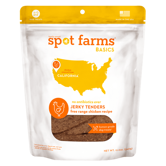 Spot Farms Basics Chicken Jerky Tenders Dog Treats 12oz