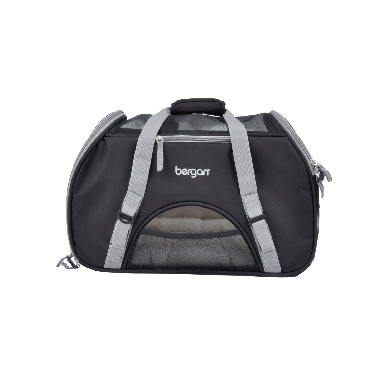 Bergan Pet Comfort Carrier  Large  Black & Brown  19 L x 10 W x 13 H