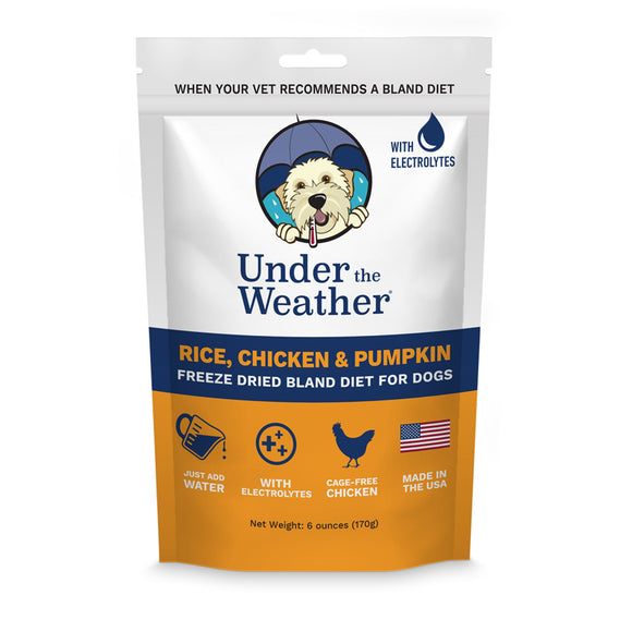 Under the Weather Rice, Chicken & Pumpkin Freeze-Dried Bland Diet for Dogs, 6 oz.
