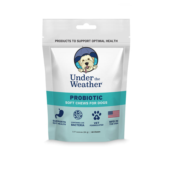 Under the Weather Soft Chews for Dogs Probiotic 60 count
