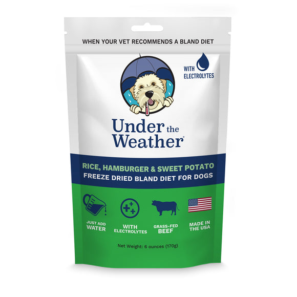 Under the Weather Rice, Hamburger & Sweet Potato Freeze-Dried Bland Diet for Dogs, 6 oz.