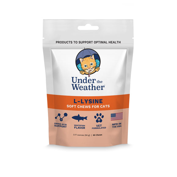Under the Weather L-Lysine Soft Chews for Cats, Count of 60