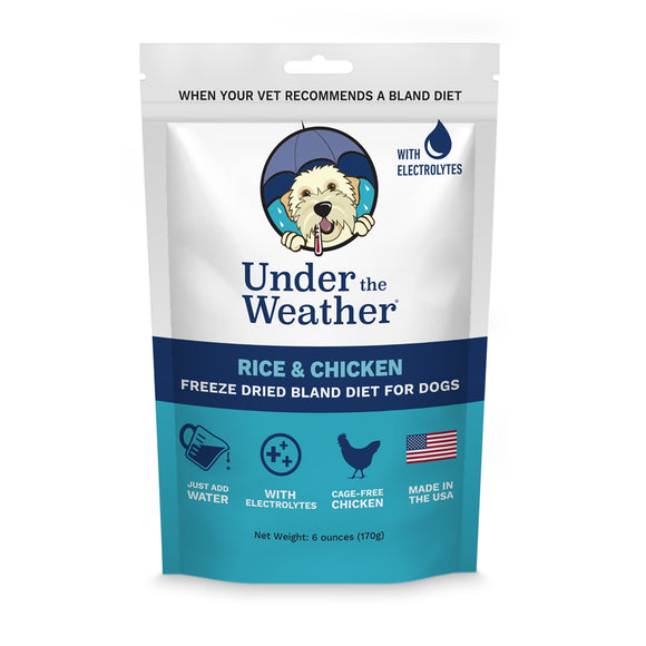 Under the Weather Freeze Dried 6oz Chicken & Rice Bland Diet For Dogs