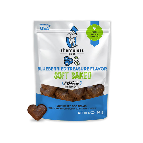 Shameless Pets Blueberried Treasure Flavor Soft Baked Dog Treat 6oz