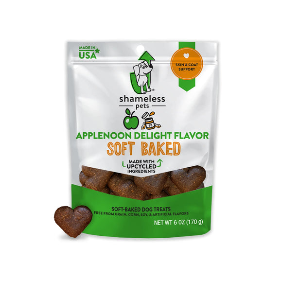 Shameless Pets Applenoon Delight Soft Baked Chewy Dog Treats 6oz