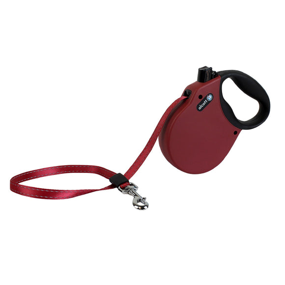Alcott Retractable Leash Medium Up To 65 Pounds Red