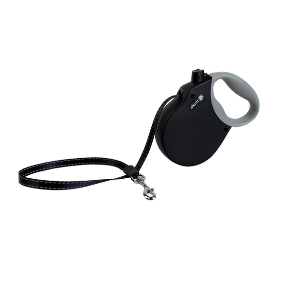 Alcott Retractable Leash Small Up To 45 Pounds Black