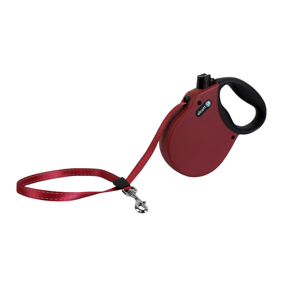Alcott Retractable Leash Small Up To 45 Pounds Red