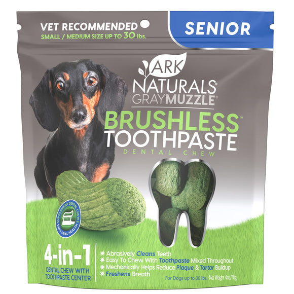 Gray Muzzle Brushless Toothpaste for Dogs Dental Health  Small to Medium
