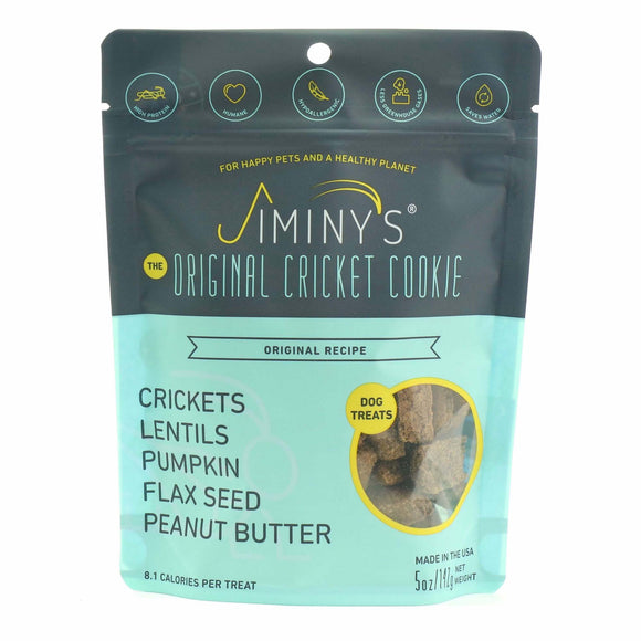 Jiminy's Original Cricket Cookie Dog Treats, 5oz