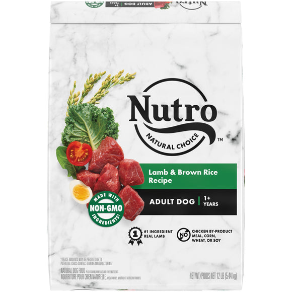Nutro Natural Choice Lamb and Brown Rice Recipe Adult Dry Dog Food - 12lbs