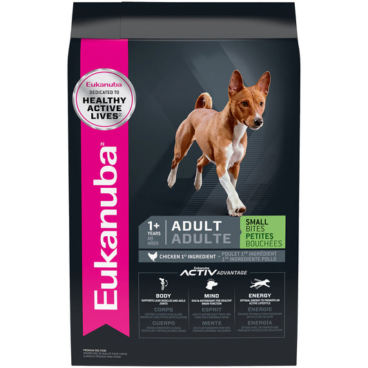 Eukanuba Adult Small Bites Chicken Flavor Dry Dog Food, 4.5 lbs.