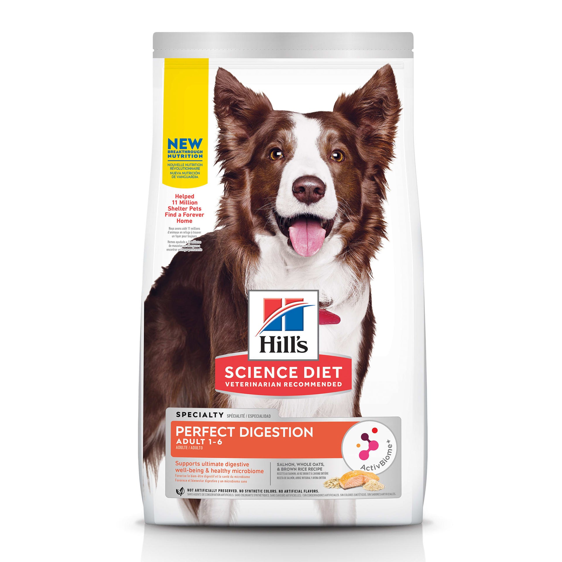 Hill's Science Diet Adult Perfect Digestion Salmon Dry Dog Food, 12 lbs
