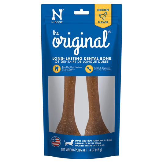 N-Bone The Original Chicken Flavor Chew Bone for Dogs Small 5-15 lb  1.4 oz