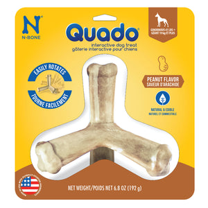 Quado Bones Interactive Peanut GINORMOUS Large 7 oz