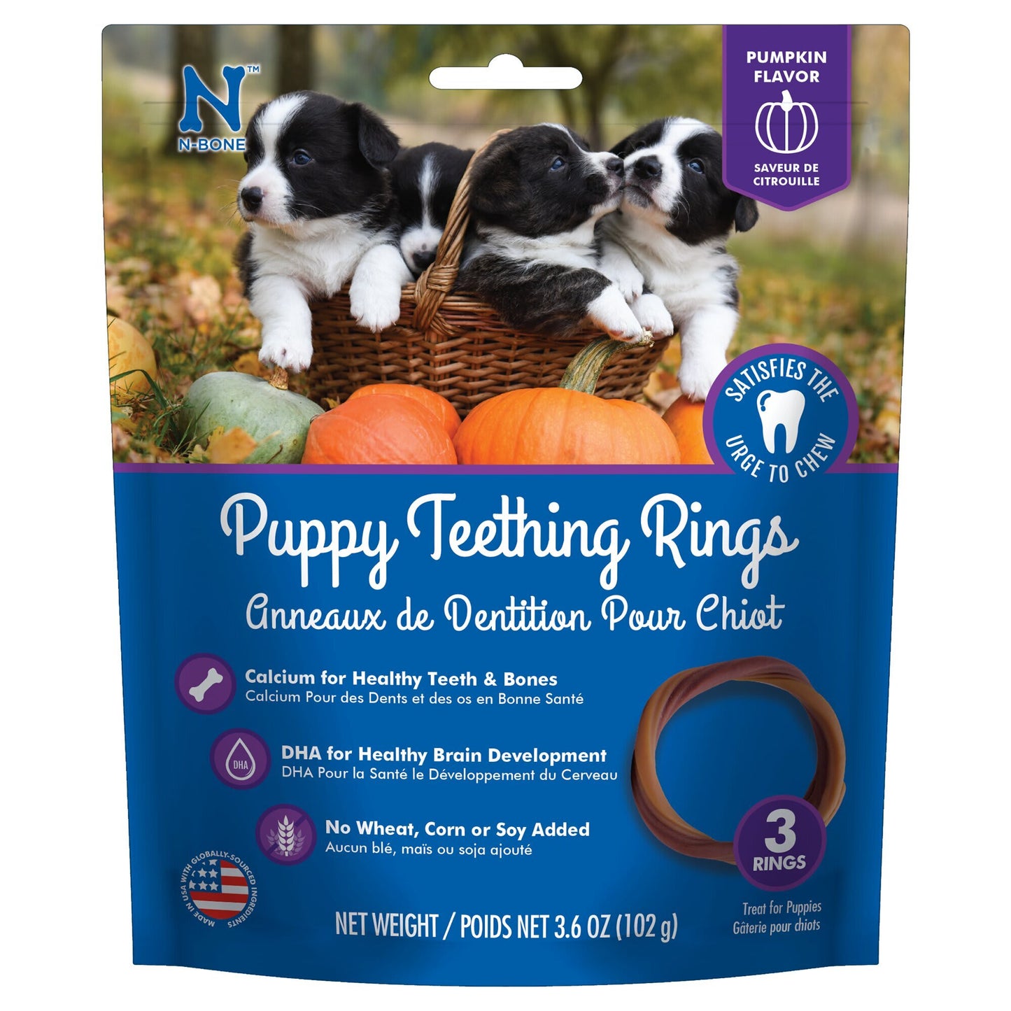 NB 3PK PMKN PUP TEETHIN RING