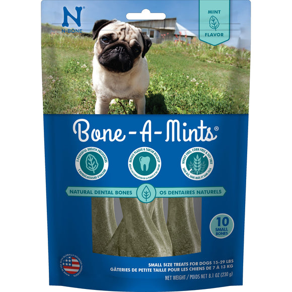 N-Bone® Bone-A-Mints® Dental Treat Mint Flavor SMALL 10ct 8.1 oz