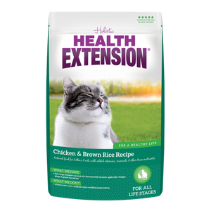 Health Extension Chicken & Brown Recipe Dry Cat Food 1 lb