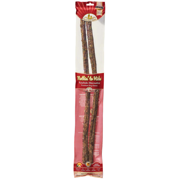 Fieldcrest Farms Nothin' to Hide 24 Stick Made with Real Bully Sweet Potato Flavor Premium Dog Chews
