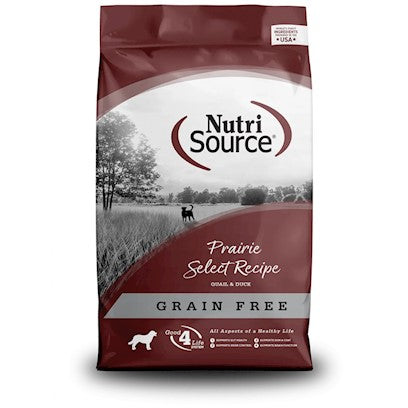 NutriSource Grain-Free Prairie Select Dry Dog Food 15 lb