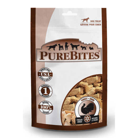 PureBites Freeze Dried Treats for Dogs Turkey 2.47oz