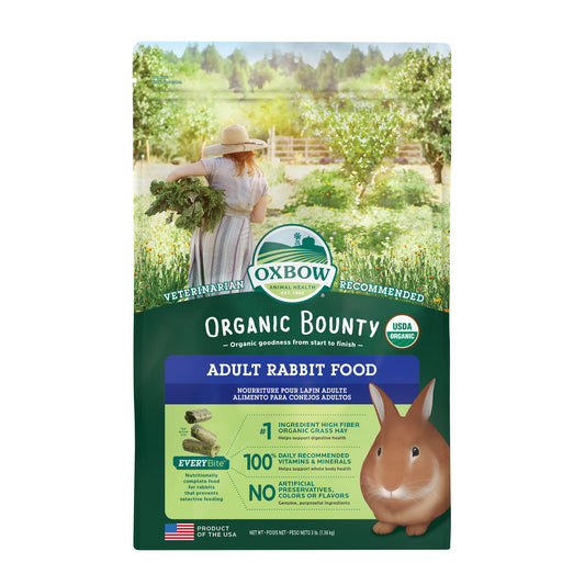 Oxbow Pet Products Bene Terra Organic Rabbit Dry Small Animal Food  3 Lb