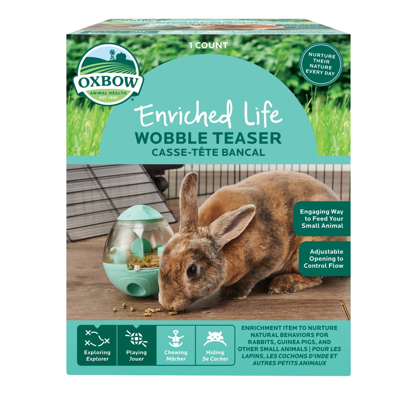 Oxbow Enriched Life Wobble Teaser Engaging Way To Feed Your Small Animal