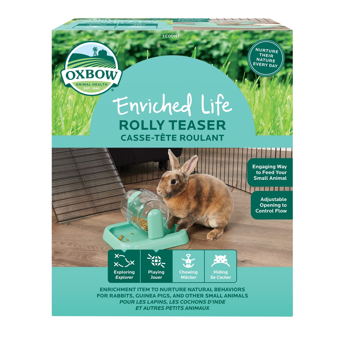 Oxbow Enriched Life Rolly Teaser Engaging Way To Feed Your Small Animal