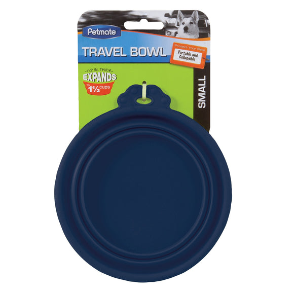 Petmate Travel Bowl  Small  Assorted Colors