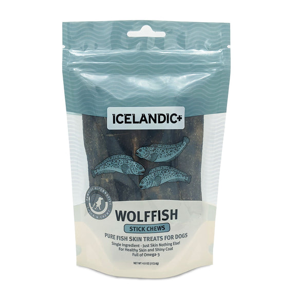 Icelandic+ Wolffish Stick Chews for Dogs, 4 oz.