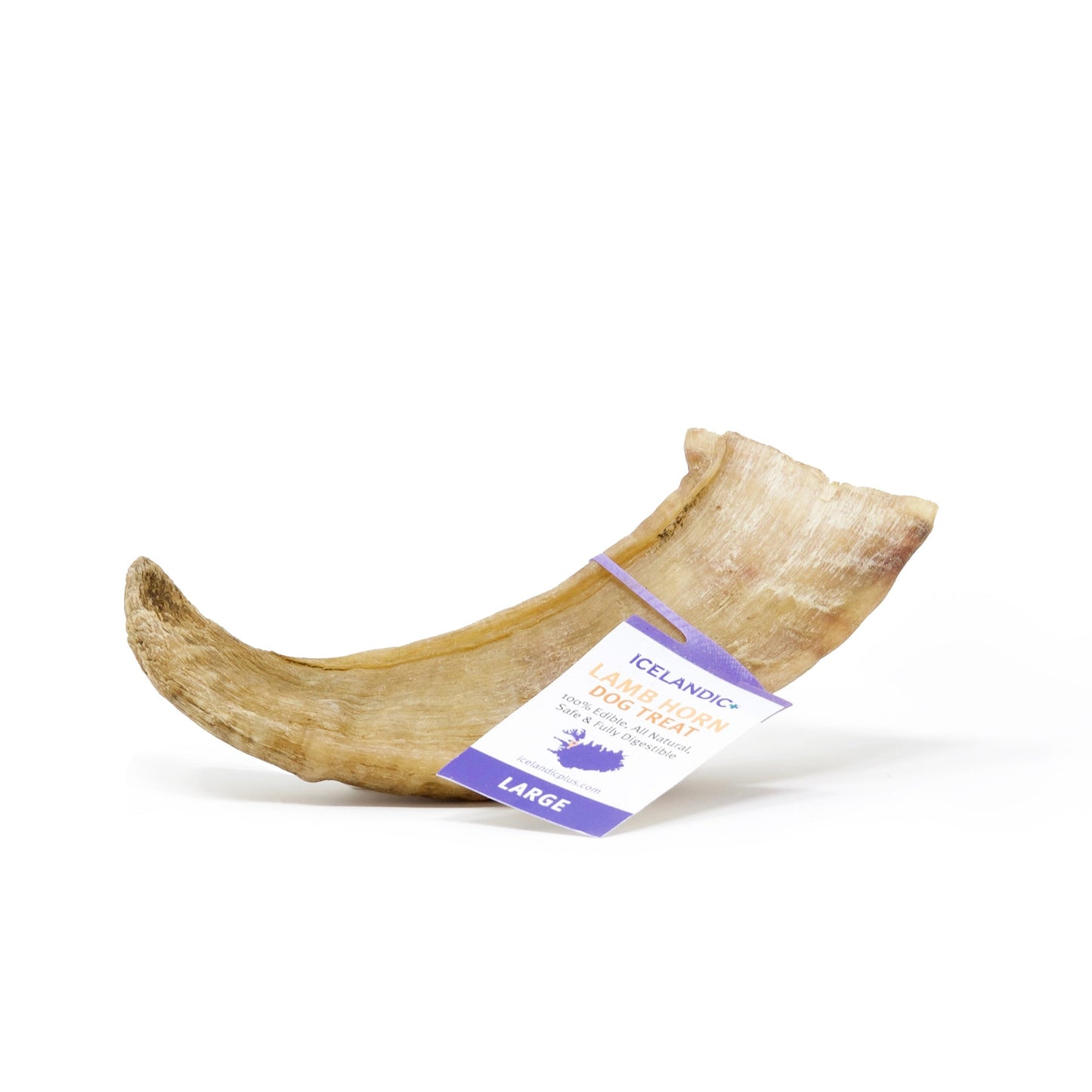 Icelandic+ Large Lamb Horn Dog Treats, 7.3 oz.