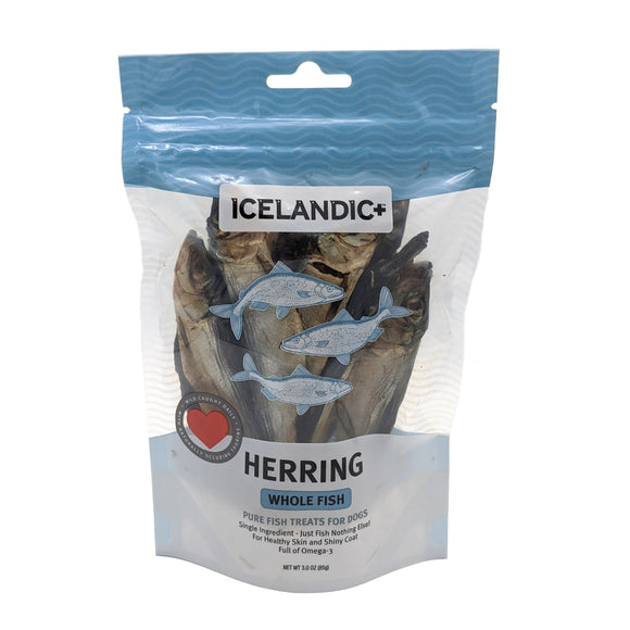 Icelandic+ Herring Whole Fish Dog Treats, 3 oz.