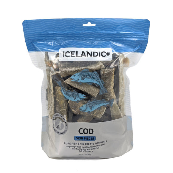Icelandic+ Cod Skin Pieces Dog Treats, 8 oz.
