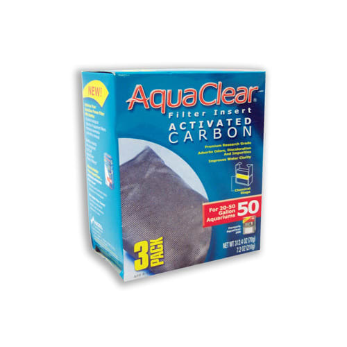 Aquaclear Activated Carbon Insert for Aquariums  50-Gallon  3 Pack