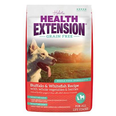 Holistic Health Extension Grain-Free Buffalo, Whitefish & Chickpea Dry Dog Food, 23.5 Lbs