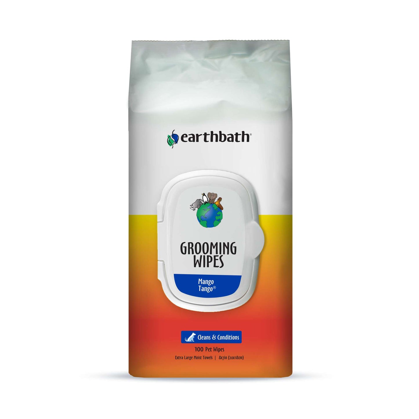 Earthbath Grooming Wipes Mango Tango 100ct