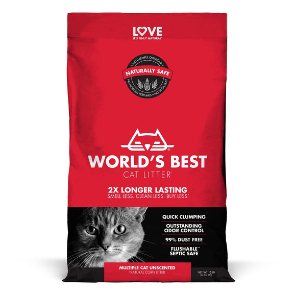 World's Best Cat Litter Multiple Cat Formula 15lb