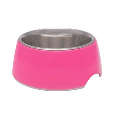 Loving Pets Hot Pink Retro Bowl Medium