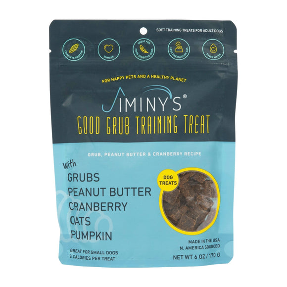 Jiminy's Peanut Butter And Cranberry Flavor Chewy Training Dog Treats, 6oz