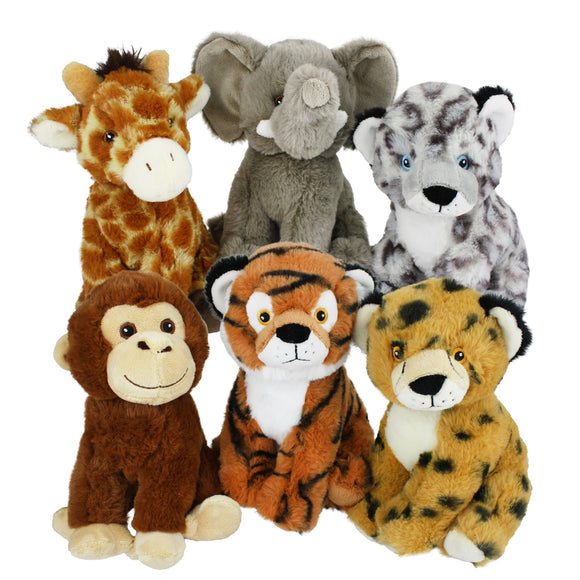 Multipet Eco Safari Animal Dog Toy  Assorted Characters  Medium