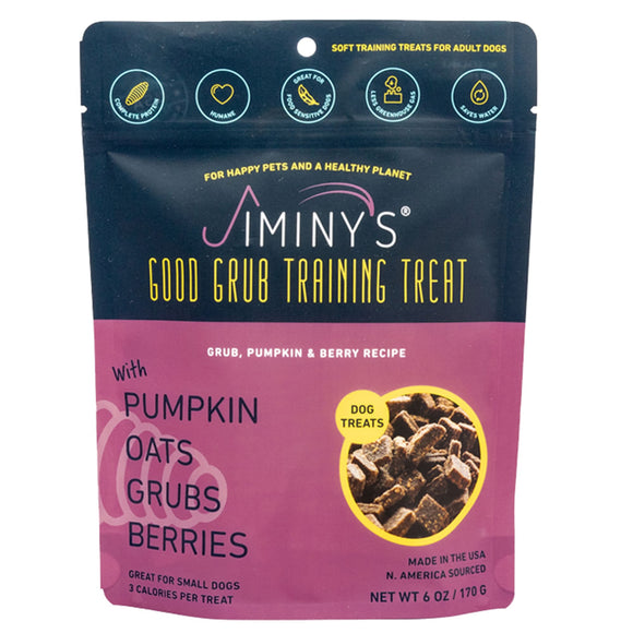 Jiminy's Pumpkin & Berry Recipe Soft & Chewy Training Dog Treats, 6oz