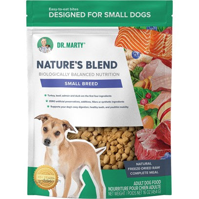 Dr. Marty Nature's Blend Small Breed Freeze Dried Raw Dog Food 16oz
