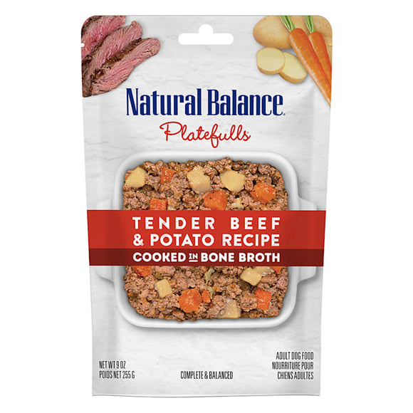 Natural Balance Platefulls Tender Beef & Potato Recipe Wet Dog Food, 9 oz.