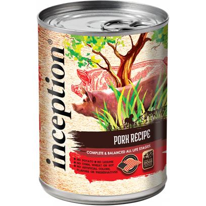 Inception Pork Recipe Canned Dog Food 13-oz, case of 12