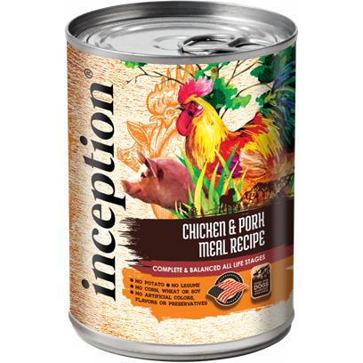 Inception Chicken & Pork Meal Recipe Canned Dog Food 13-oz, case of 12