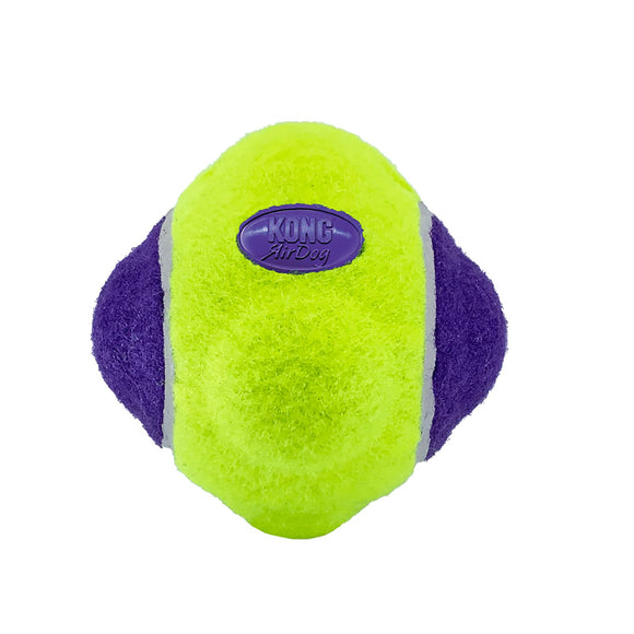 KONG AirDog Squeaker Knobby Ball Dog Toy, Medium, Yellow / Purple