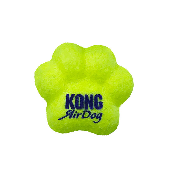 KONG AirDog Squeaker Paw Dog Toy, Small, Yellow / Purple