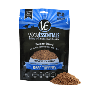 Vital Essentails Freeze Dried Topper for Dogs 6oz Beef