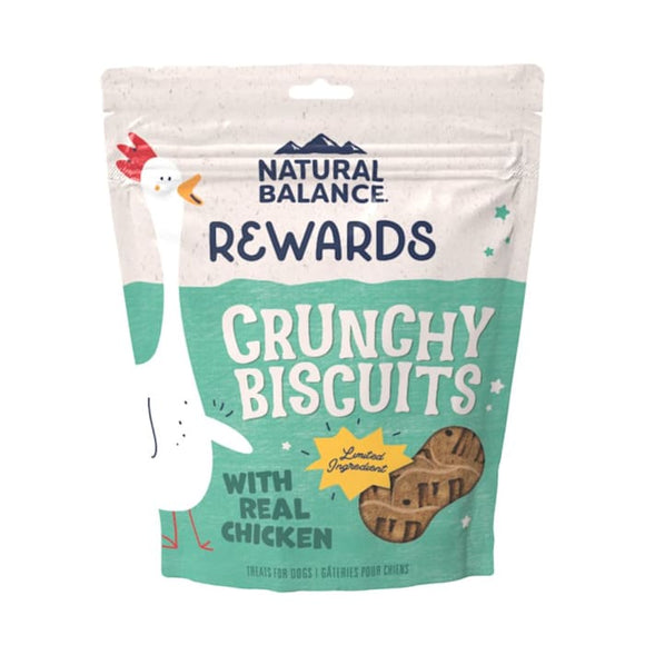 Natural Balance Crunchy Biscuits with Real Chicken Recipe Dog Treats, 28 oz.