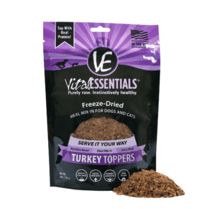 Vital Essentails Freeze Dried Topper for Dogs 6oz Turkey